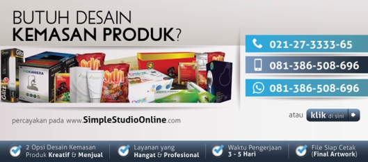 Simple Studio Online ilustrasi desain order sekarang desain kemasan produk